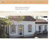 Tablet Screenshot of kastanienhof-luebben.de